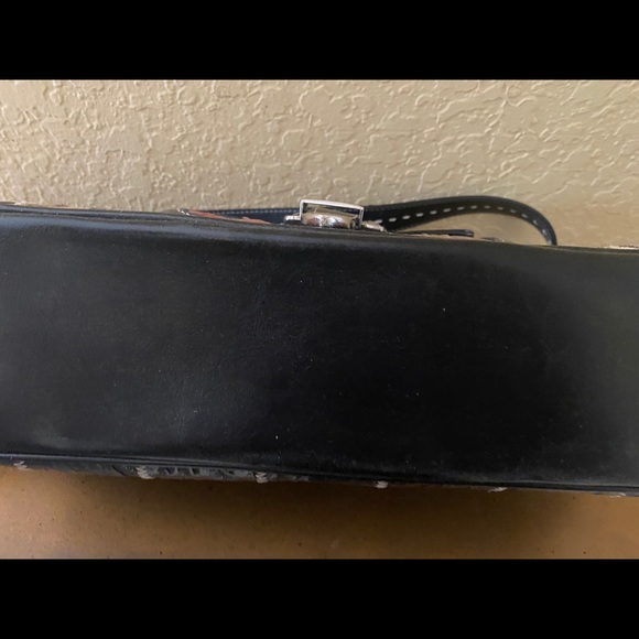 Western Leather Bag Real Animal Hide Silver Buckle - Picture 11 of 11